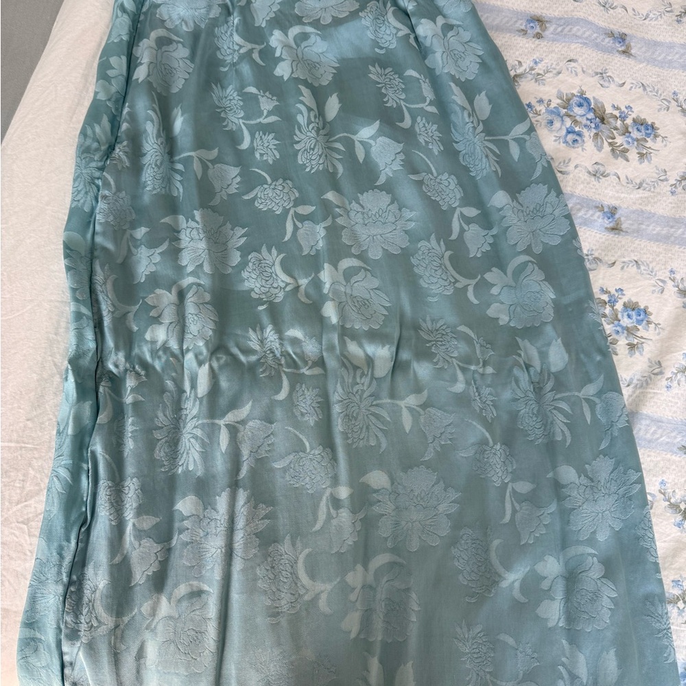 Wilfred Light Blue Floral Skirt